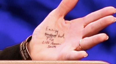 sarah's hands