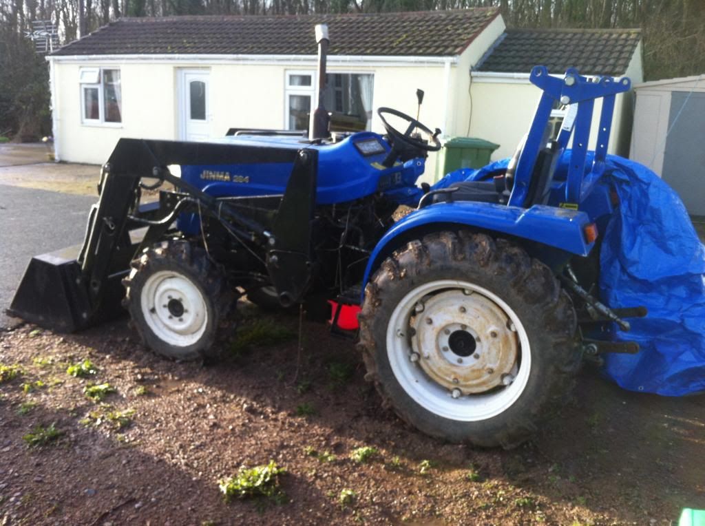 Compact tractor Jinma 284 with front loader , Grading attacment LK No
