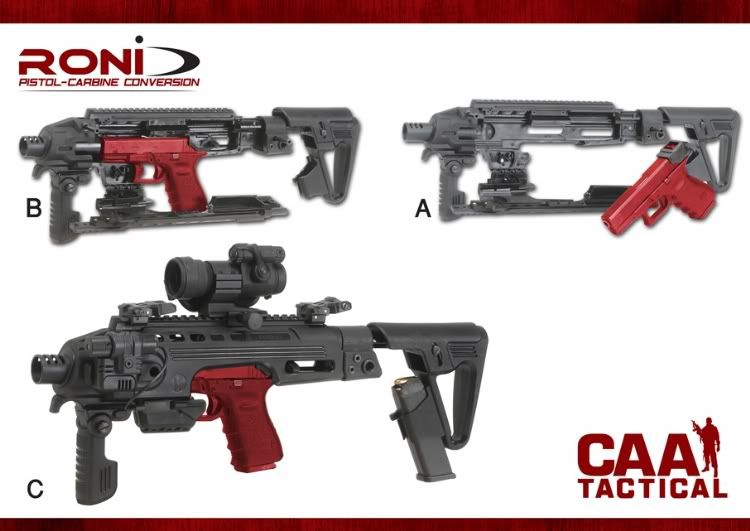Kit convertidor RONI para pistolas BERSA y GLOCK Kit convertidor RONI para pistolas BERSA y GLOCK