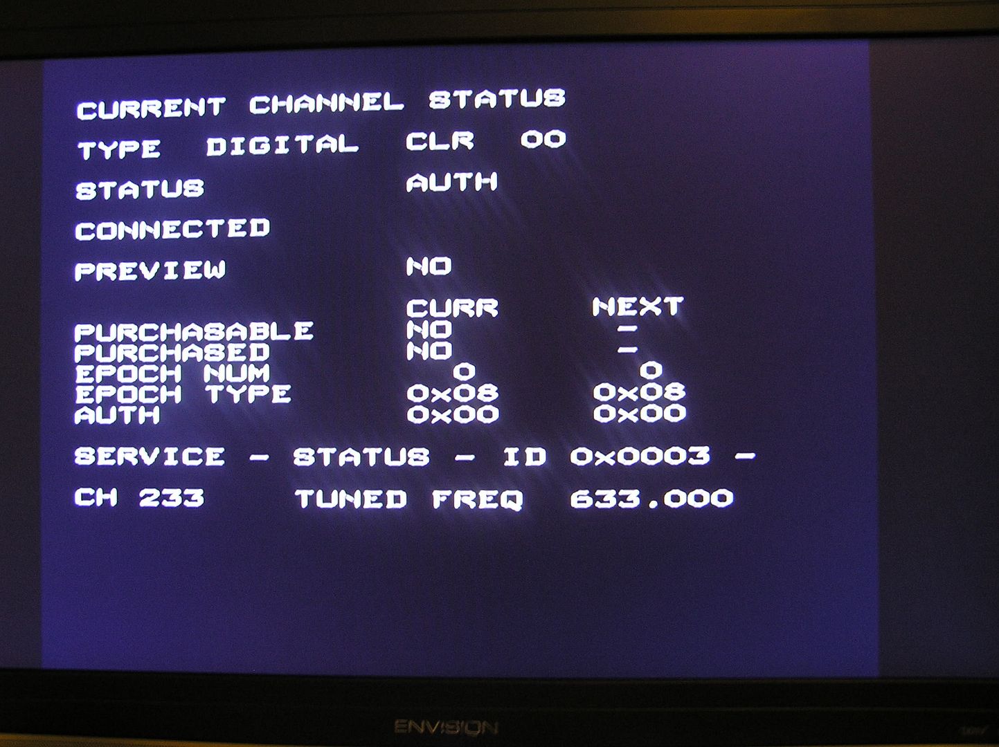 How to check for 5c DTCP with DCT 2000 STB Comcast XFINITY TV