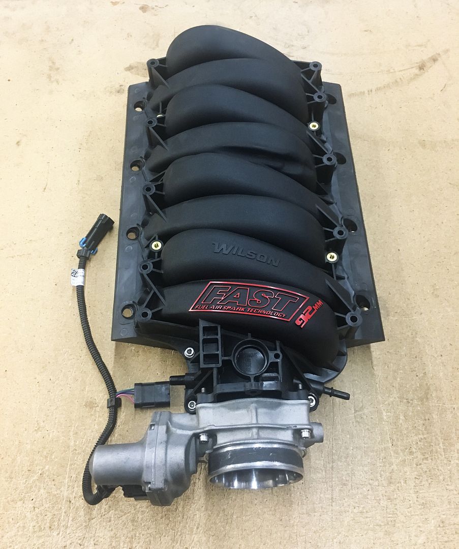 FS For Sale FAST 92mm LS1 6 2 Cathedral Port Intake Manifold Black