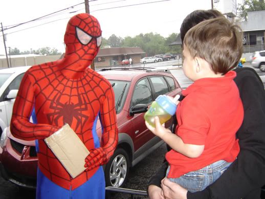 We met Spidey.