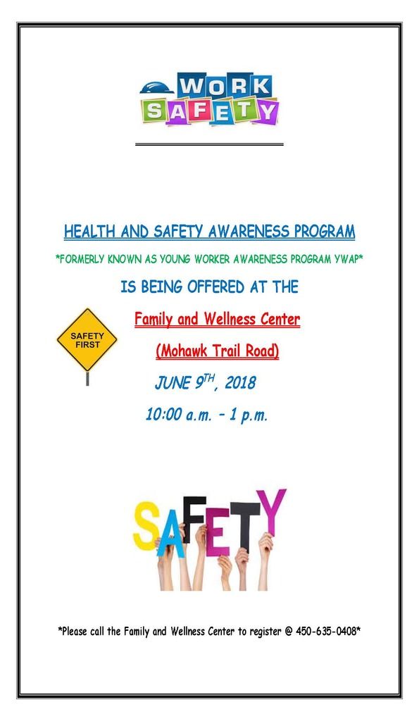 health and Safety awareness program poster
