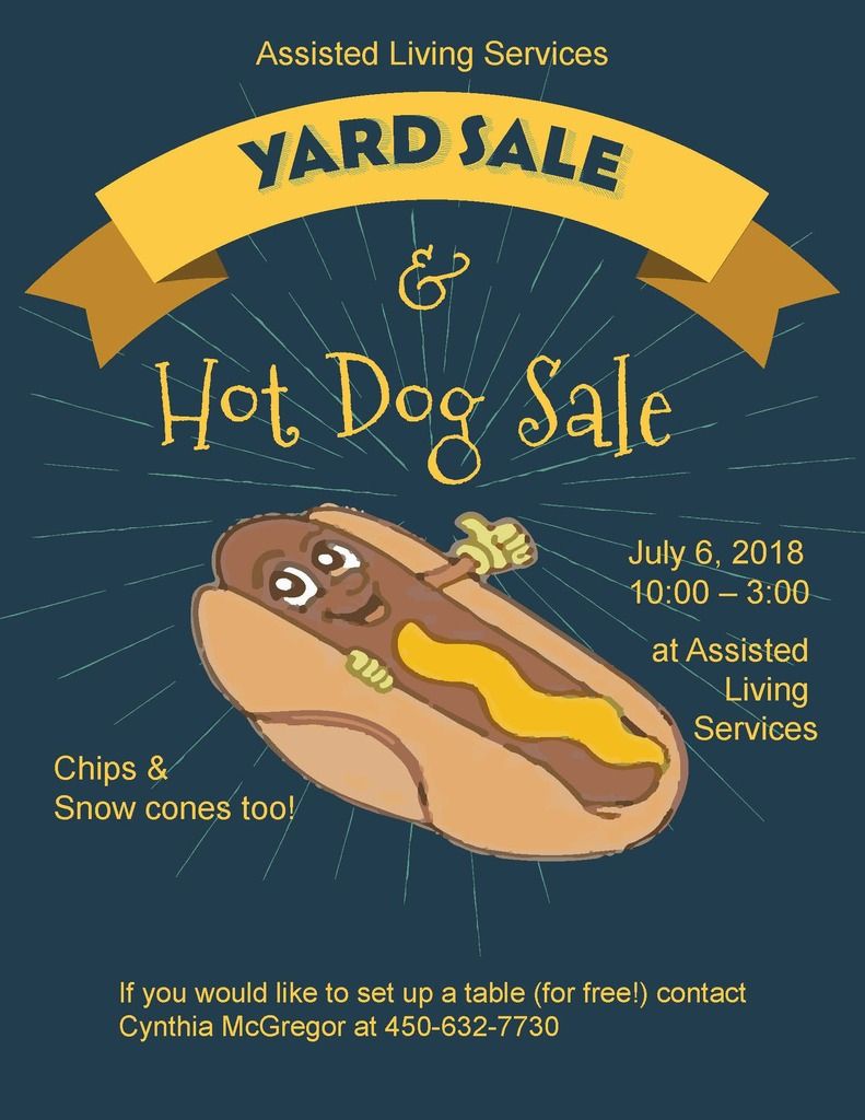 ALS Yard Sale poster
