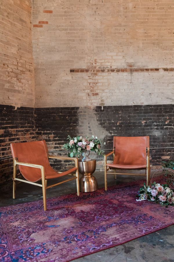  Modern Industrial Meets Rose Gold Romance Wedding Inspiration