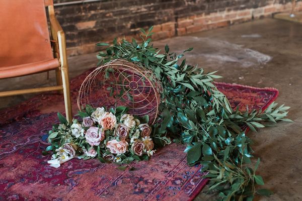  Modern Industrial Meets Rose Gold Romance Wedding Inspiration