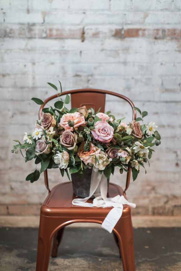  Modern Industrial Meets Rose Gold Romance Wedding Inspiration