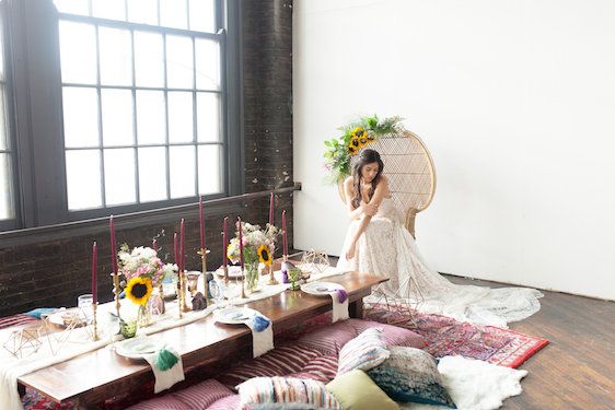  Vibrant Boho Industrial Styled Shoot