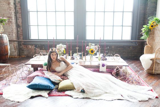  Vibrant Boho Industrial Styled Shoot