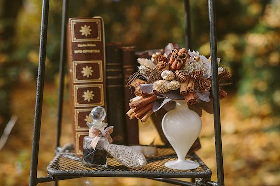  Chocolate & Antique Books Inspired Style Shoot