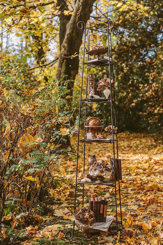  Chocolate & Antique Books Inspired Style Shoot