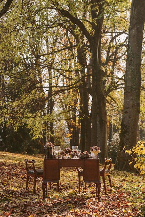  Chocolate & Antique Books Inspired Style Shoot