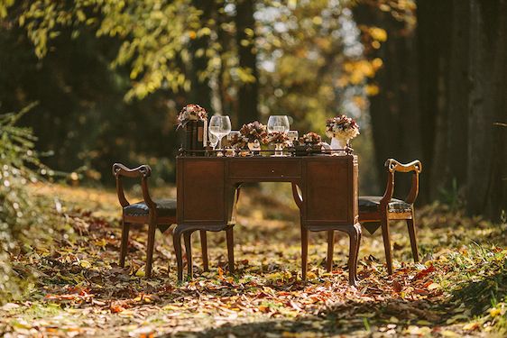  Chocolate & Antique Books Inspired Style Shoot