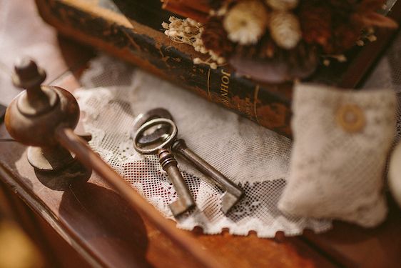  Chocolate & Antique Books Inspired Style Shoot