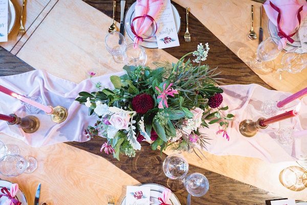  A Blush & Burgundy Wine Bar Soirée