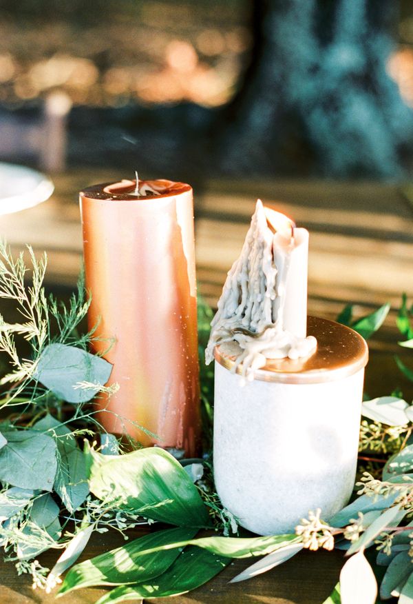  Charming Backyard Elopement in Rich Tones and Copper