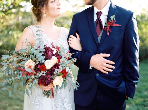  Charming Backyard Elopement in Rich Tones and Copper