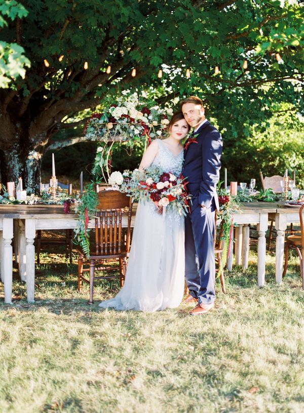  Charming Backyard Elopement in Rich Tones and Copper