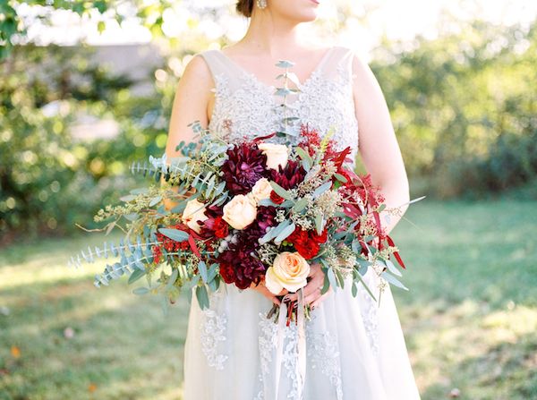  Charming Backyard Elopement in Rich Tones and Copper