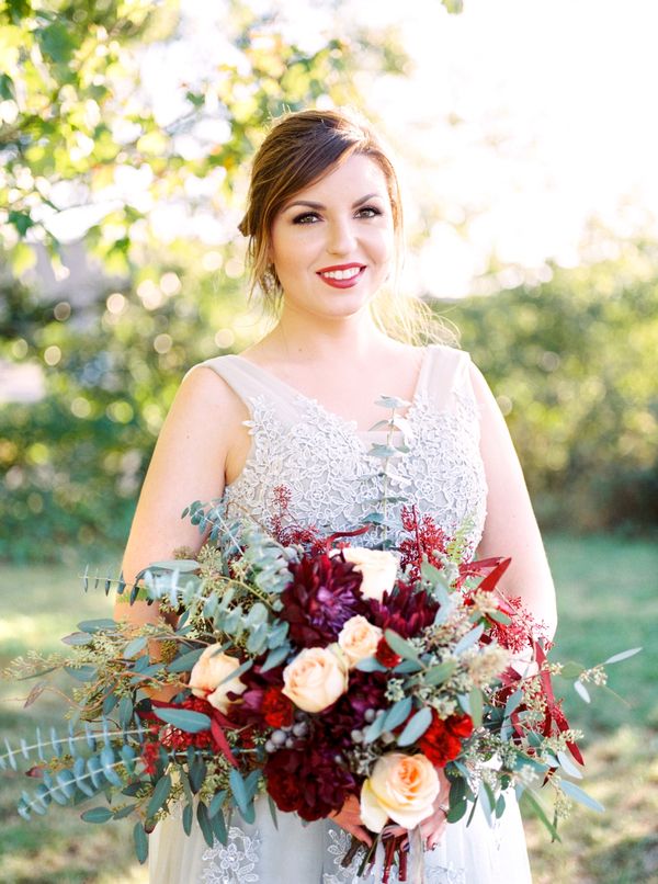  Charming Backyard Elopement in Rich Tones and Copper