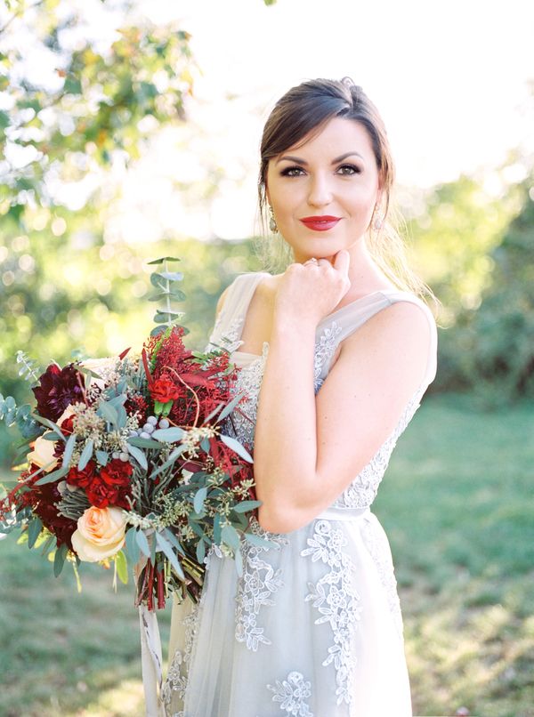  Charming Backyard Elopement in Rich Tones and Copper