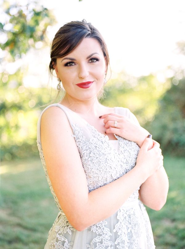  Charming Backyard Elopement in Rich Tones and Copper