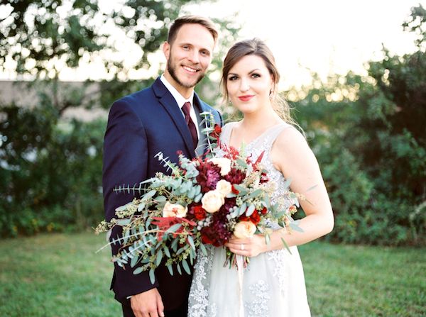  Charming Backyard Elopement in Rich Tones and Copper
