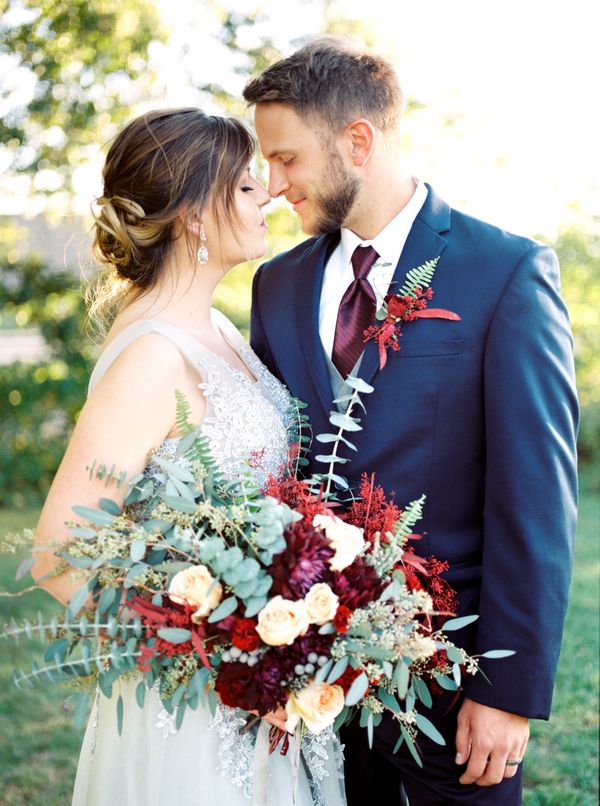  Charming Backyard Elopement in Rich Tones and Copper