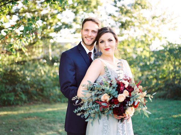  Charming Backyard Elopement in Rich Tones and Copper