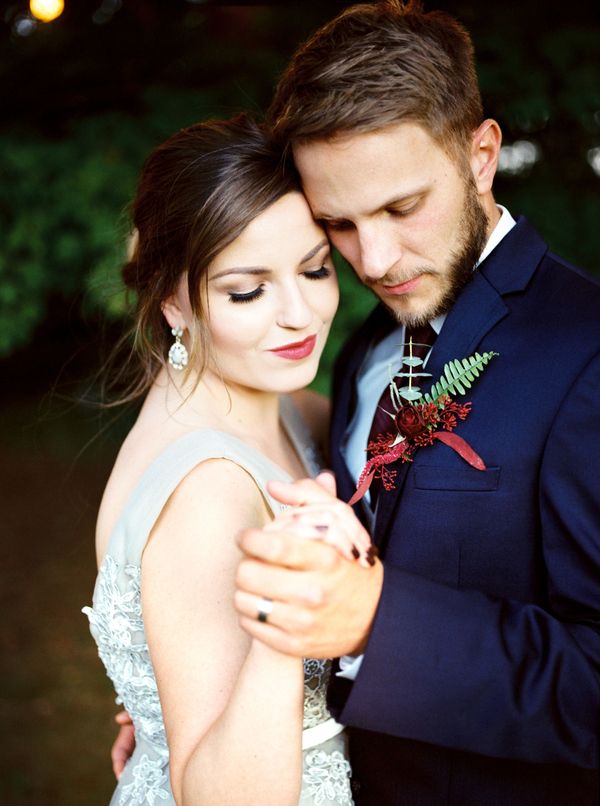  Charming Backyard Elopement in Rich Tones and Copper