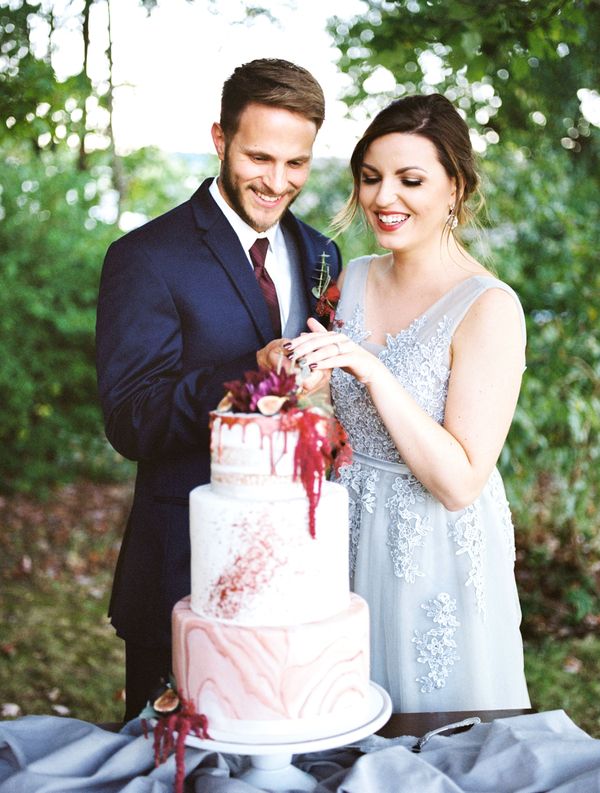  Charming Backyard Elopement in Rich Tones and Copper