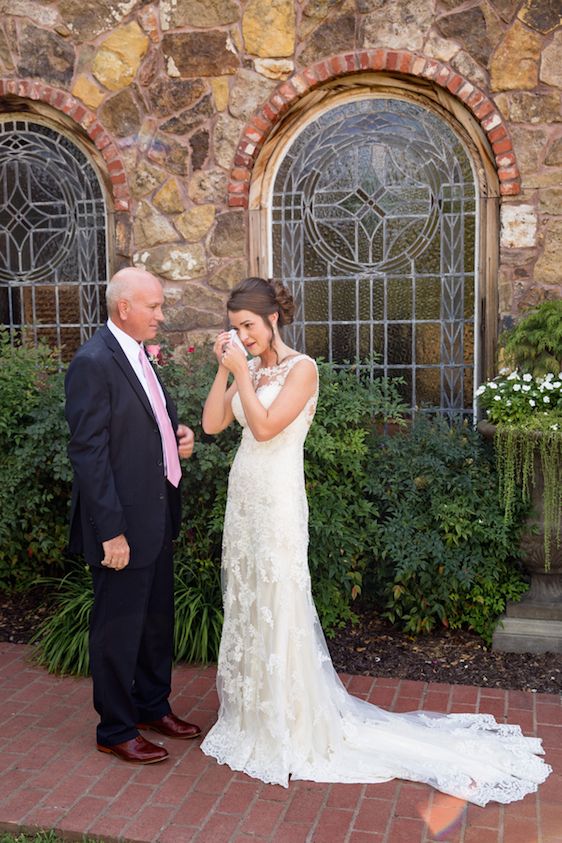  Woodland Chapel Wedding with Cranberry & Lace