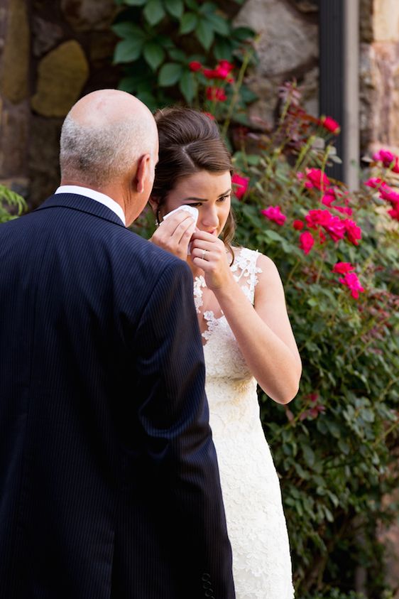  Woodland Chapel Wedding with Cranberry & Lace