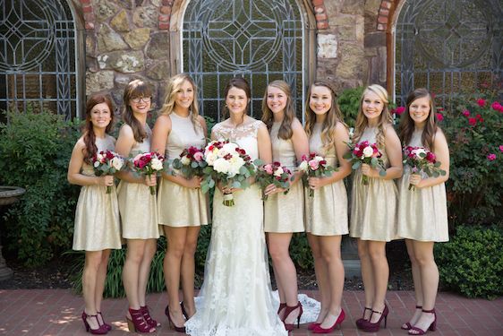  Woodland Chapel Wedding with Cranberry & Lace