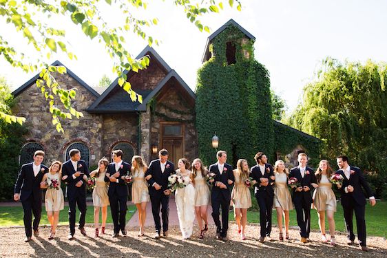  Woodland Chapel Wedding with Cranberry & Lace