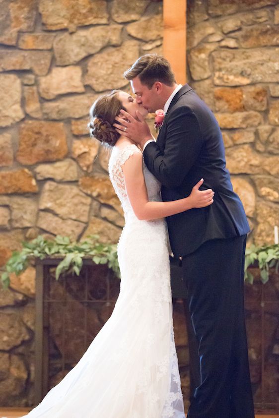  Woodland Chapel Wedding with Cranberry & Lace