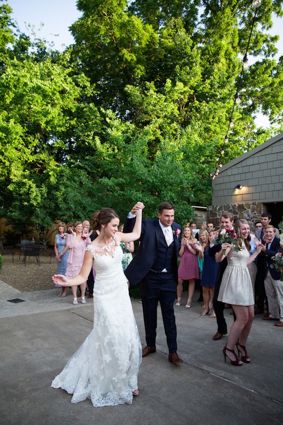  Woodland Chapel Wedding with Cranberry & Lace