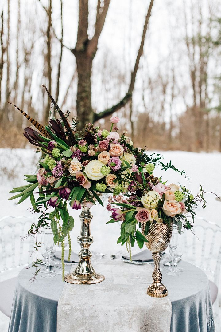  Snowy Bridals with Dusty Blues & Smoky Gray