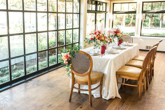  Garden Inspired Bridals with Pops of Pink + Hints of Gold, L'Estelle Photography, Vintage Meant for Rent, Infinity Luxury Linens + Decor, Full Bloom Flowers, Hello Sunshine Cake Studio