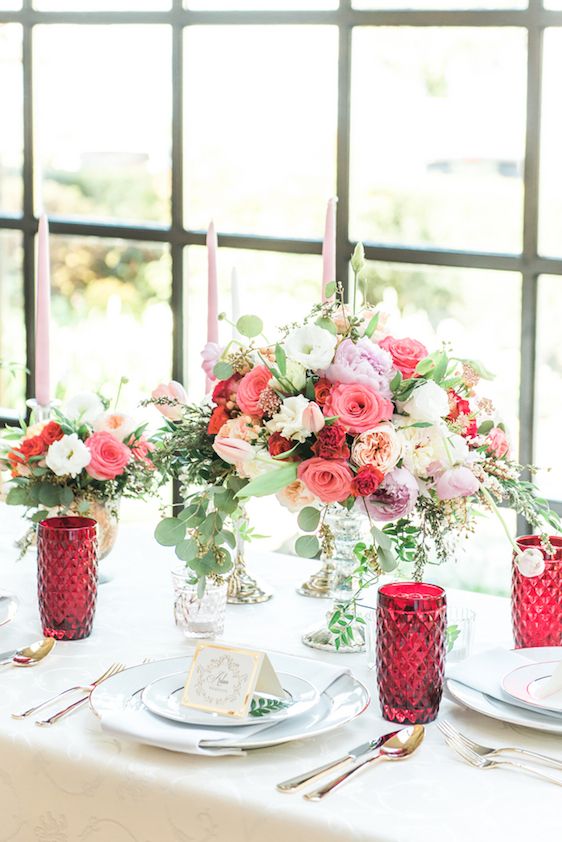  Garden Inspired Bridals with Pops of Pink + Hints of Gold, L'Estelle Photography, Vintage Meant for Rent, Infinity Luxury Linens + Decor, Full Bloom Flowers, Hello Sunshine Cake Studio