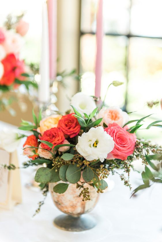  Garden Inspired Bridals with Pops of Pink + Hints of Gold, L'Estelle Photography, Vintage Meant for Rent, Infinity Luxury Linens + Decor, Full Bloom Flowers, Hello Sunshine Cake Studio