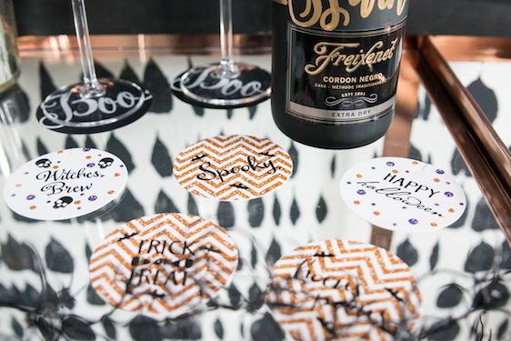  Halloween Bar Cart Ideas with Laura Hooper Calligraphy