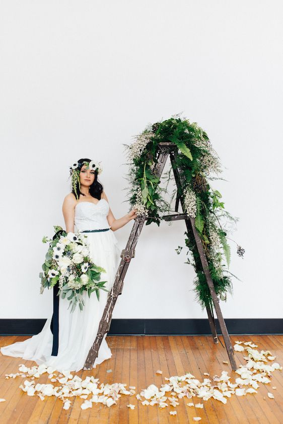  Snowy Bridals with Dusty Blues & Smoky Gray