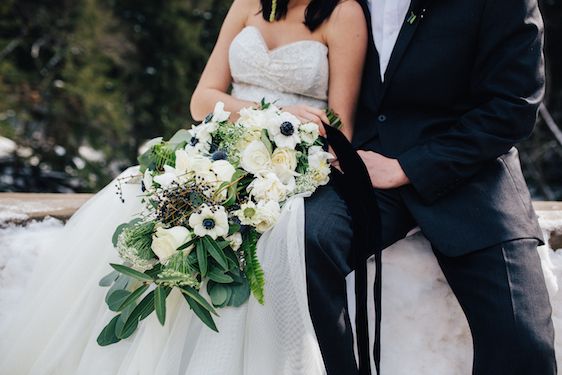  Snowy Bridals with Dusty Blues & Smoky Gray