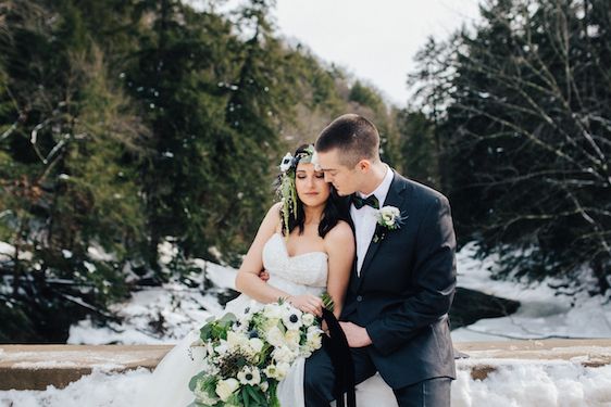  Snowy Bridals with Dusty Blues & Smoky Gray