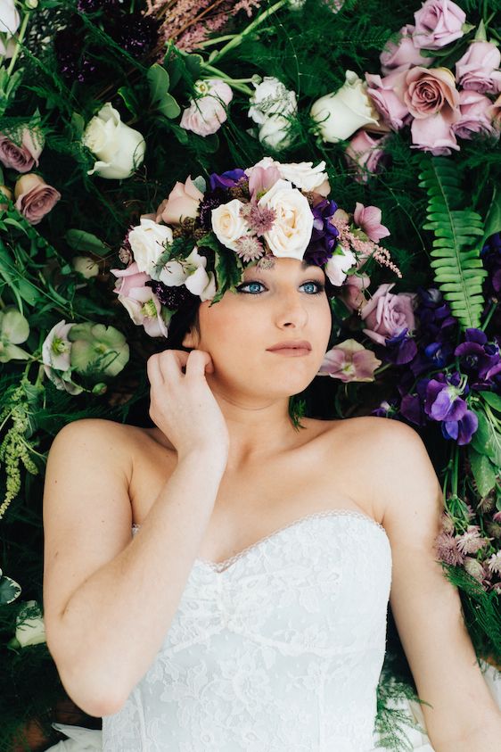  Snowy Bridals with Dusty Blues & Smoky Gray