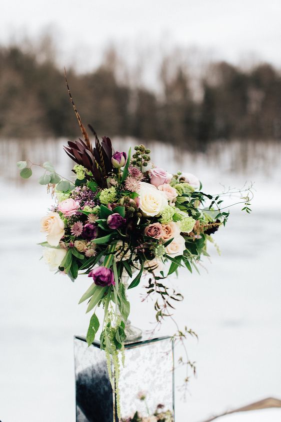  Snowy Bridals with Dusty Blues & Smoky Gray