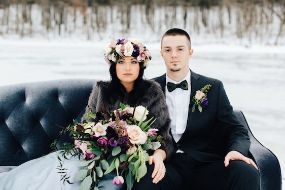  Snowy Bridals with Dusty Blues & Smoky Gray