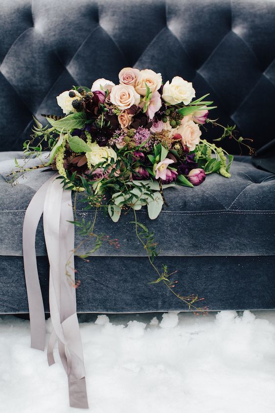  Snowy Bridals with Dusty Blues & Smoky Gray