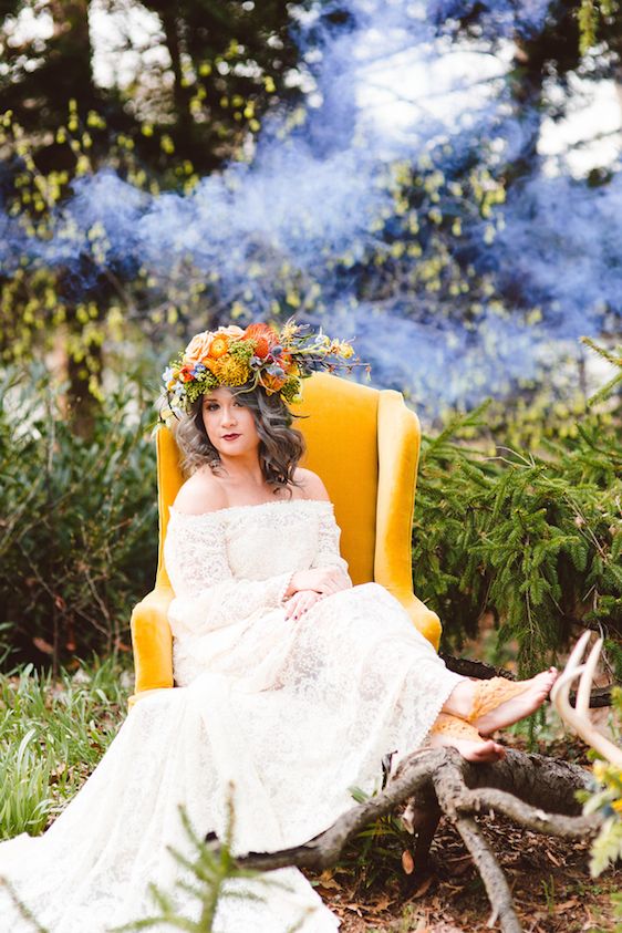  Whimsical Boho Wedding Inspiration, Brooke Michelle Photography, Honeydew Vintage, Lark Floral, A Griffin Events